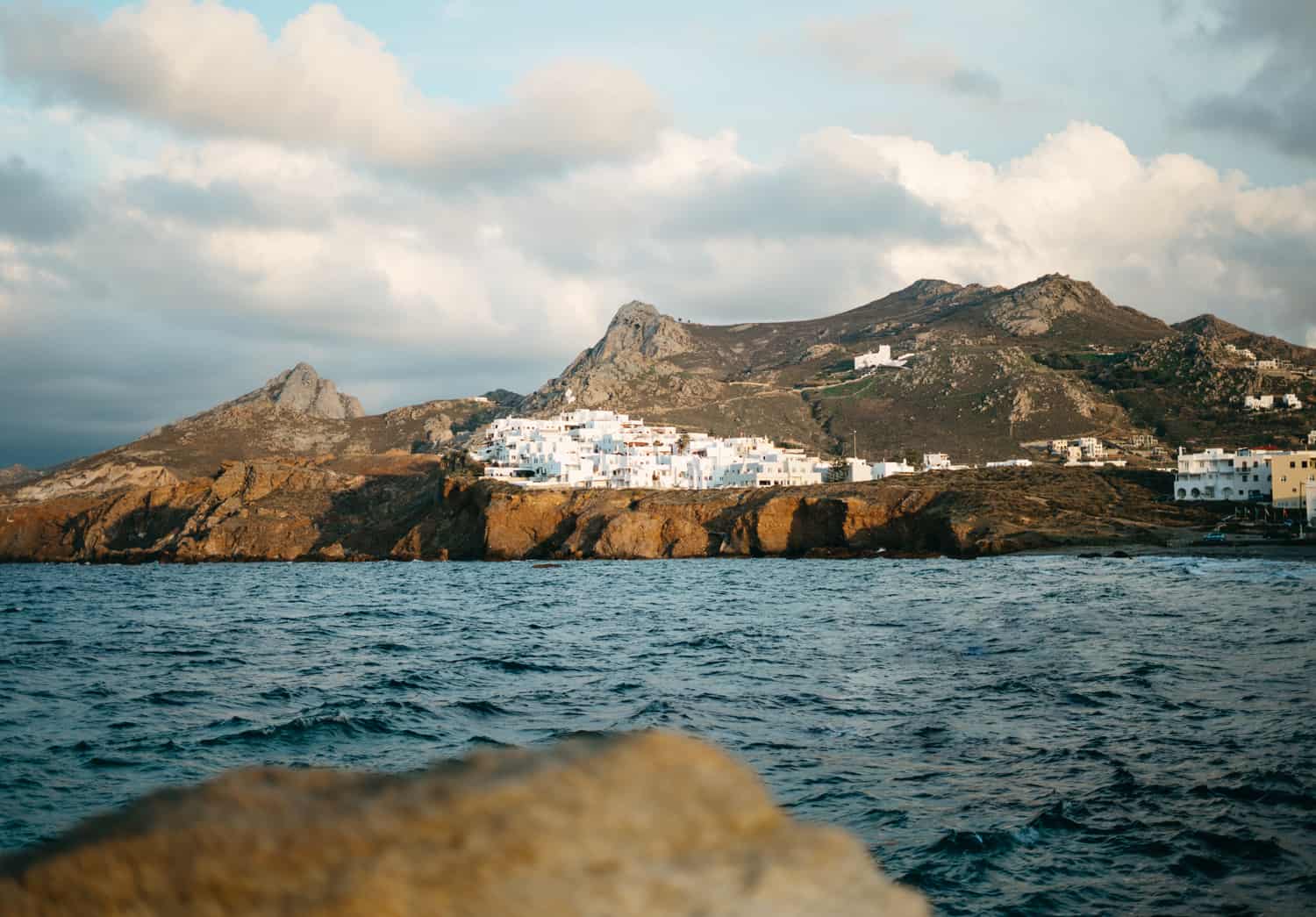 a view from the Temple of Apollo of a small part of Naxos Town. This is a must-do for your 4 days in Naxos itinerary